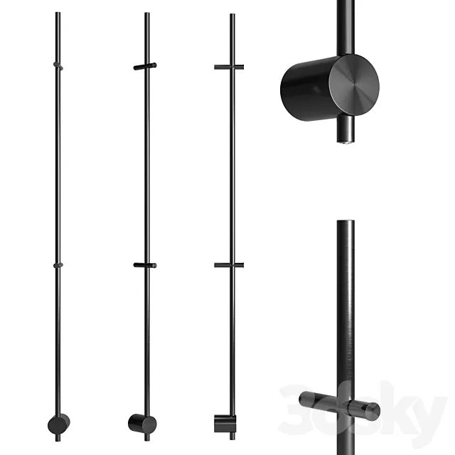 Heated Towel Rail BRUNO V by Broner 3D Model