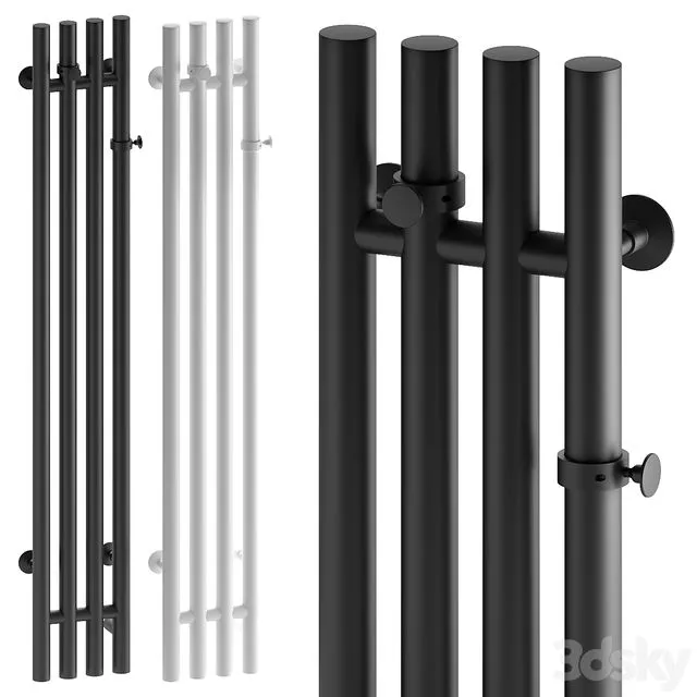 Heated towel rail EWRIKA Penelope V 120x15 3D Model