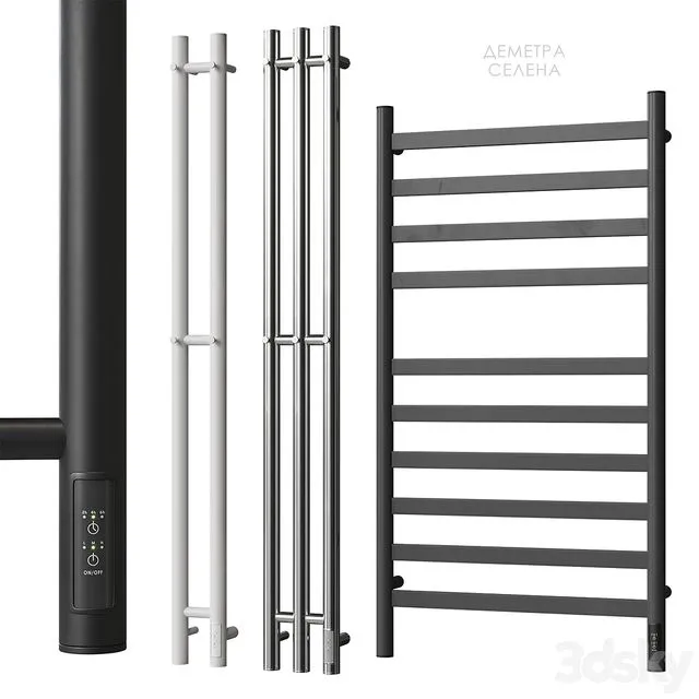 Heated towel rail Point Demetra Selena 3D Model