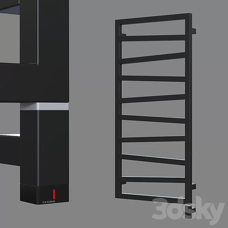 Heated towel rail Terma ZigZag (6 sizes). 3D Model