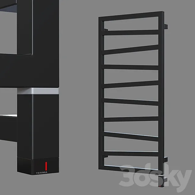 Heated towel rail Terma ZigZag (6 sizes). 3DModel