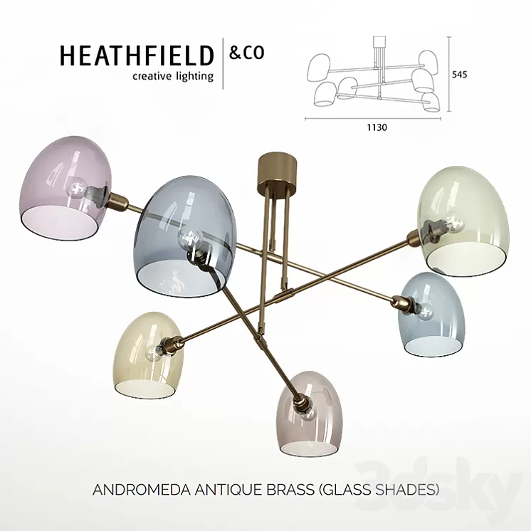 HEATHFIELD ANDROMEDA ANTIQUE BRASS 3D Model
