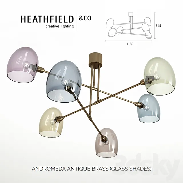 HEATHFIELD ANDROMEDA ANTIQUE BRASS 3DModel
