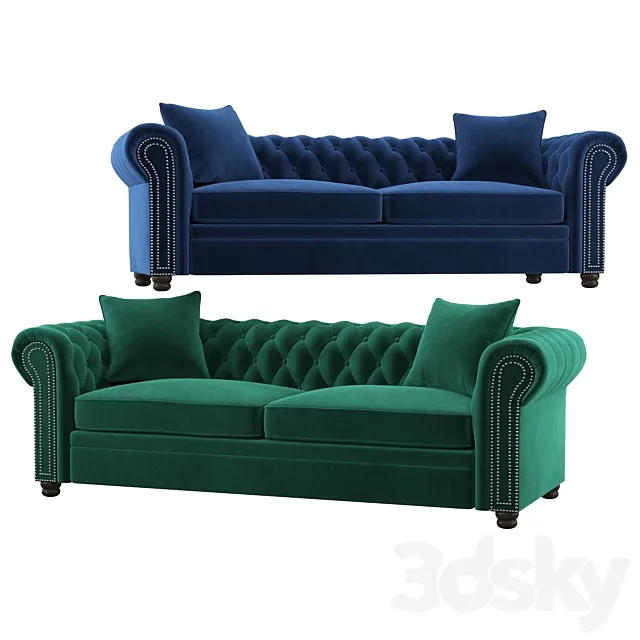 Heathfield chesterfield sofa 3DModel