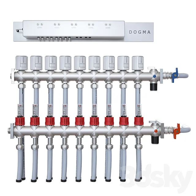 Heating system smart home 3D Model