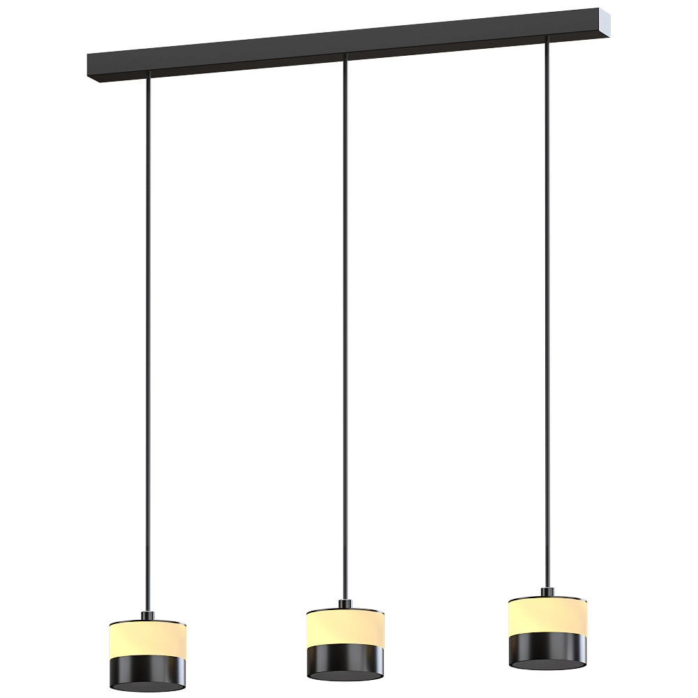 Heatsail - Pendant lamp Glow 3 With Straight Ceiling Rose 3D Model