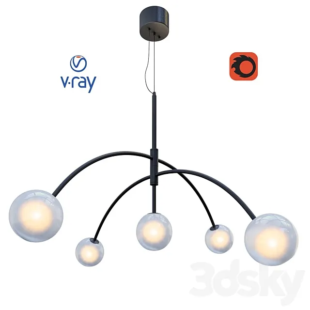 HEAVEN ceiling lamp from the company MARKSLÖJD Sweden. 3D Model