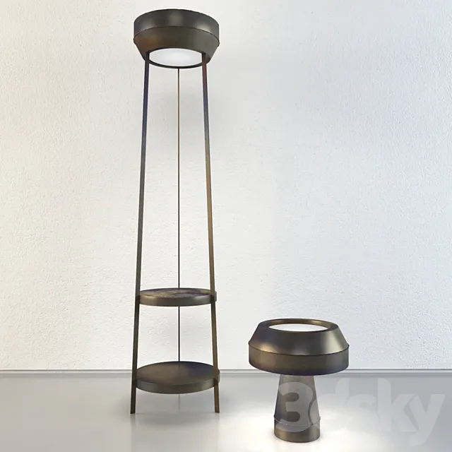 heavy metal lamp 3D Model