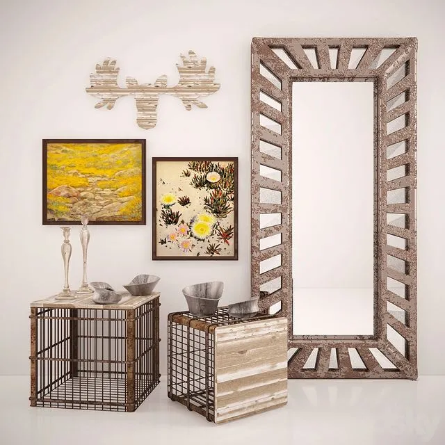 Heavy metals decor set 3D Model