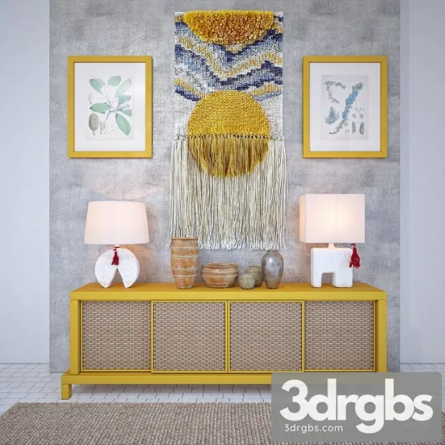 Heddle & needle tapestry set vol.2 2 3D Model Free