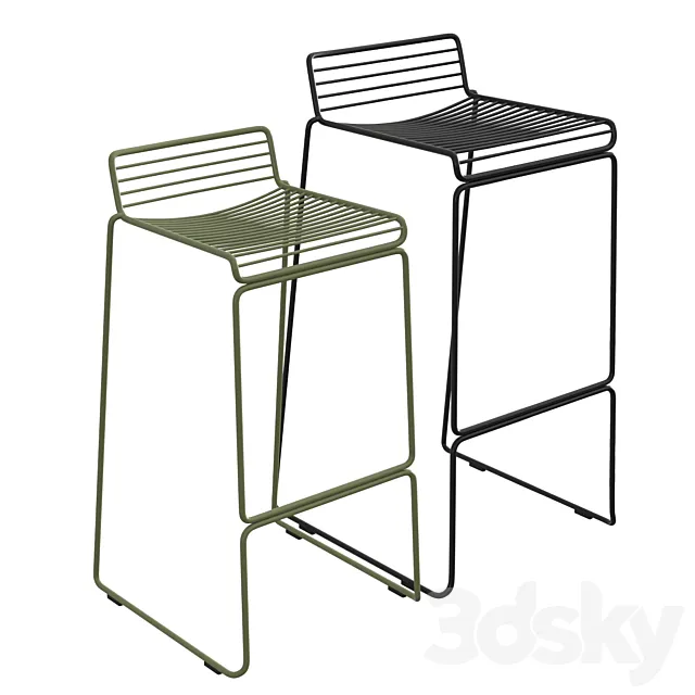 Hee bar stool 3D Model