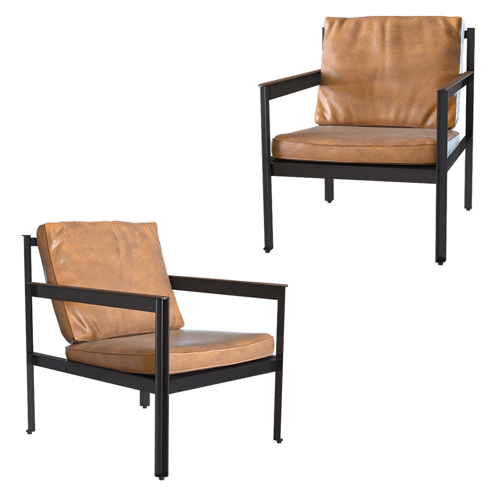 Heerenhuis Manufactuur - Armchair Cargo leather 3D Model