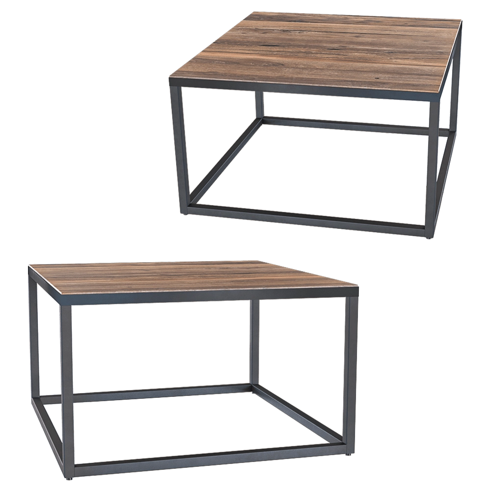 Heerenhuis Manufactuur - Сoffee table Mesa reclaimed wood 60 3D Model