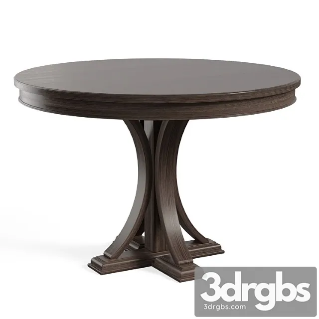 Helena Pedestal Dining Table 3D Model Free