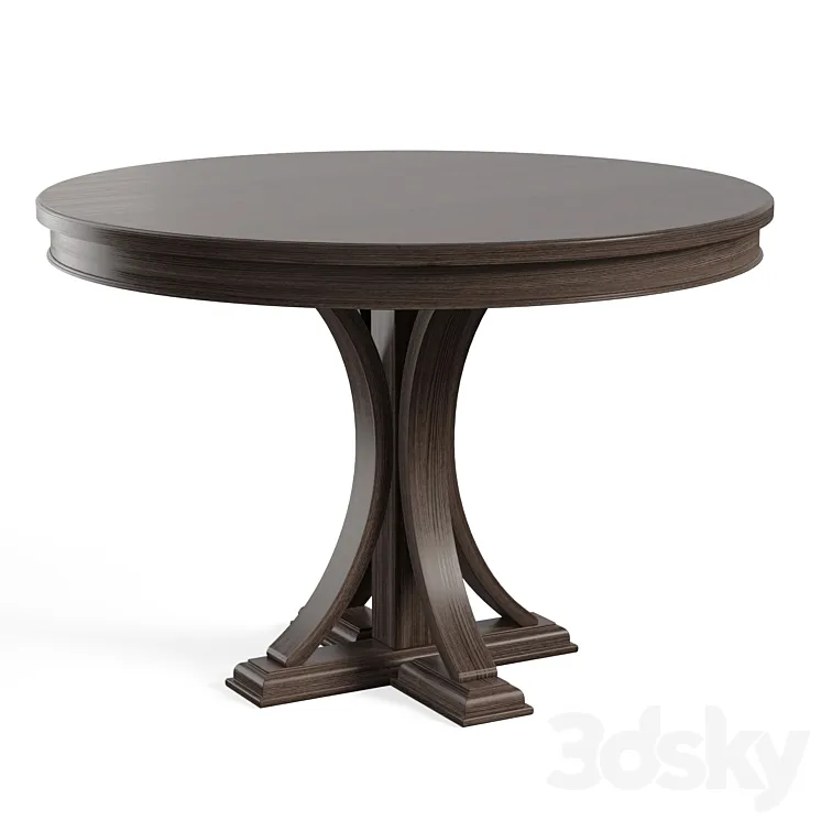 Helena Pedestal Dining Table 3D Model Free