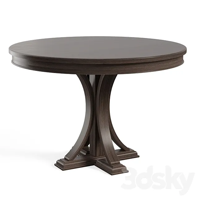 Helena Pedestal Dining Table 3DModel