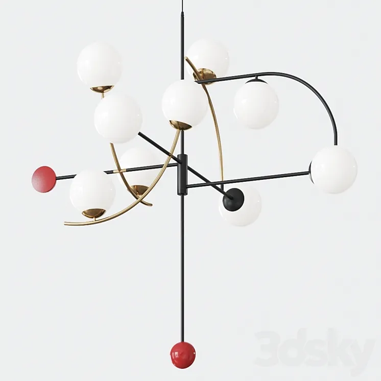 Helio I suspension lamp by Mambo Unlimited Ideas Hanging lamp 3D Model Free
