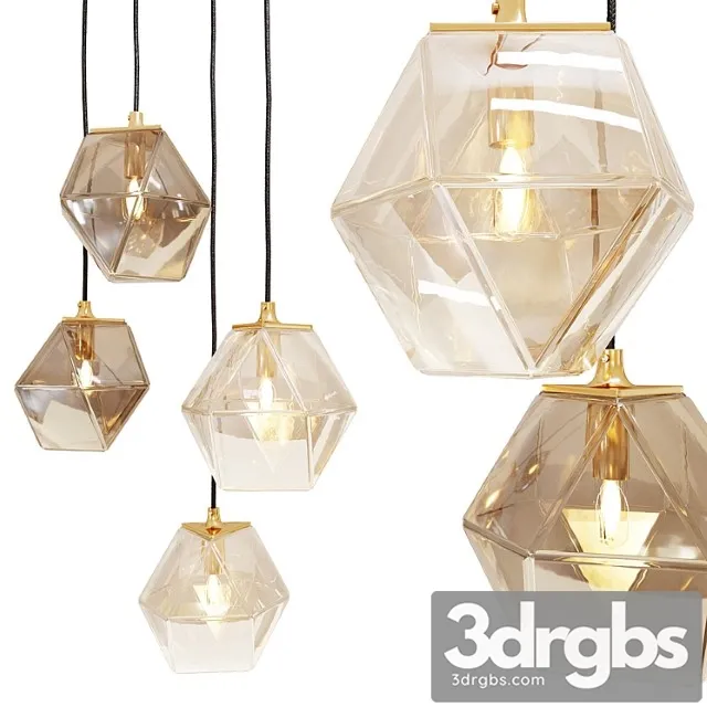 Heliolite hanging lamp 3D Model Free