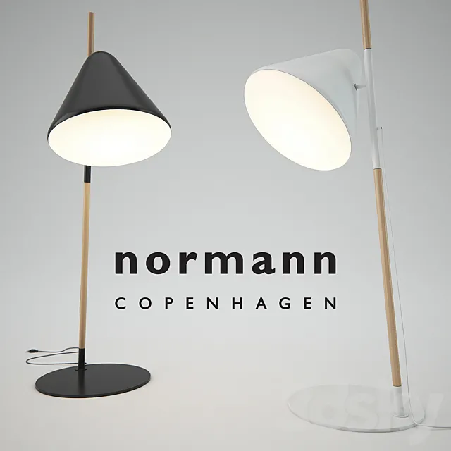 Hello Floor Lamp _ Normann Copenhagen 3D Model