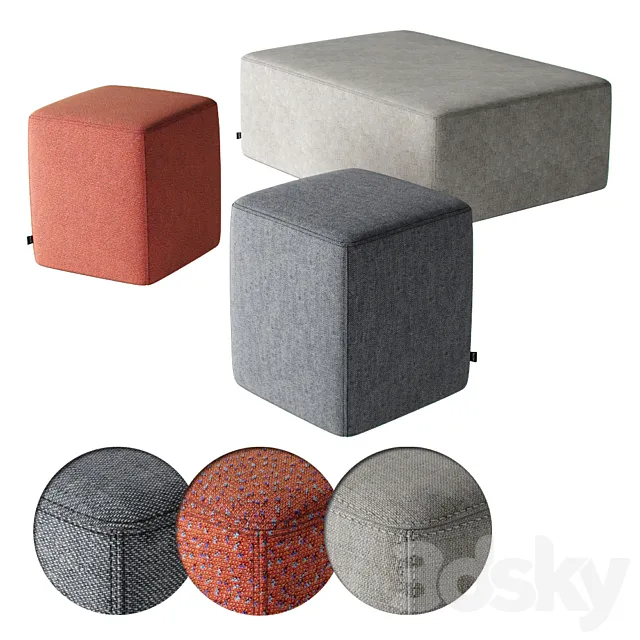 Hem brick pouf 3DModel