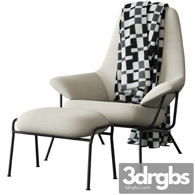 Hem Hai Chair White 3D Model Free