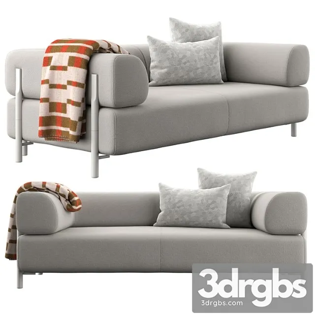 Hem palo modular 2-seater sofa 2 3D Model Free