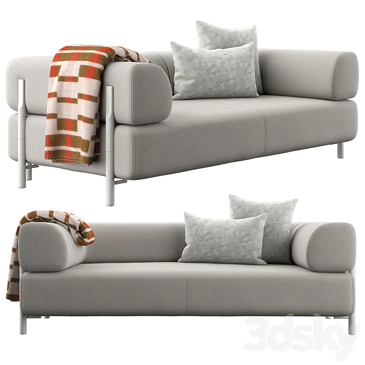 Hem Palo Modular 2-Seater Sofa 3D Model Free