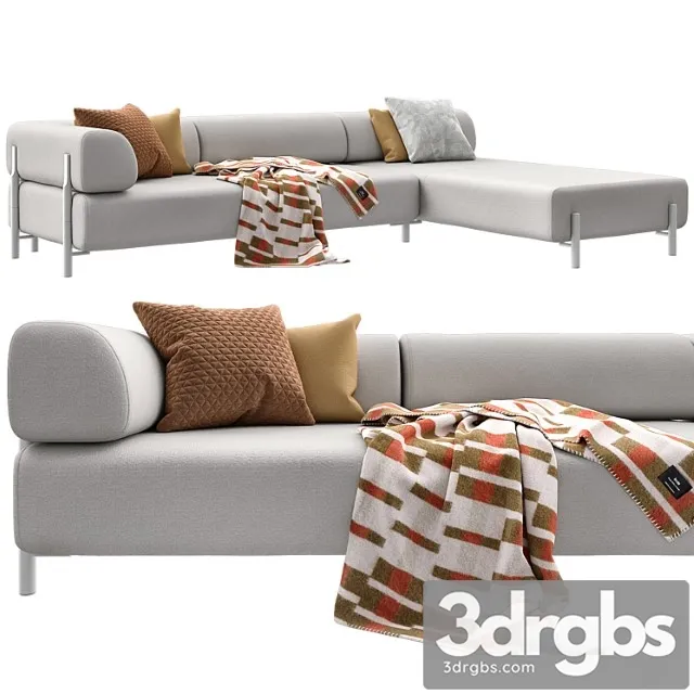 Hem palo modular corner sofa right 2 3D Model Free
