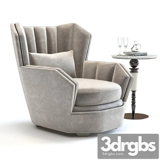 Hemingway Armchair 3D Model Free
