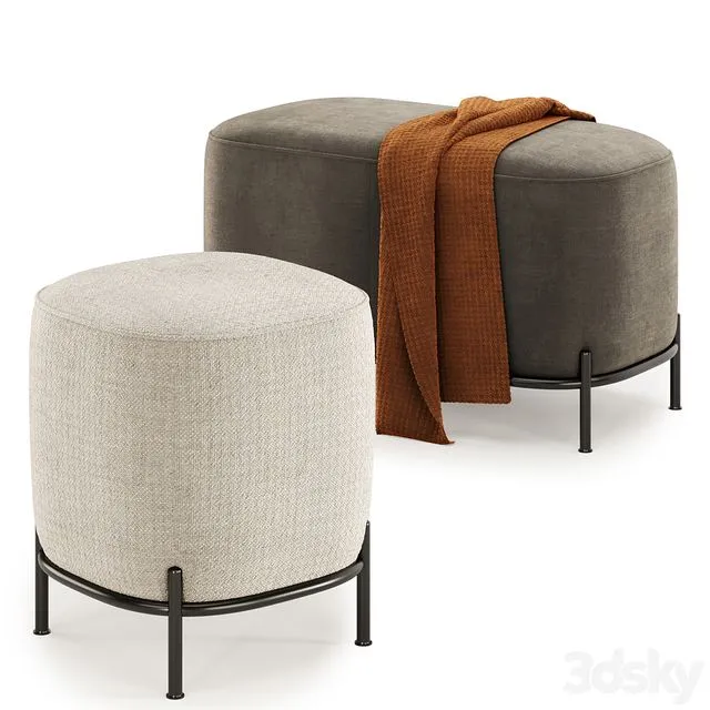 Hemlock Pouf 3D Model