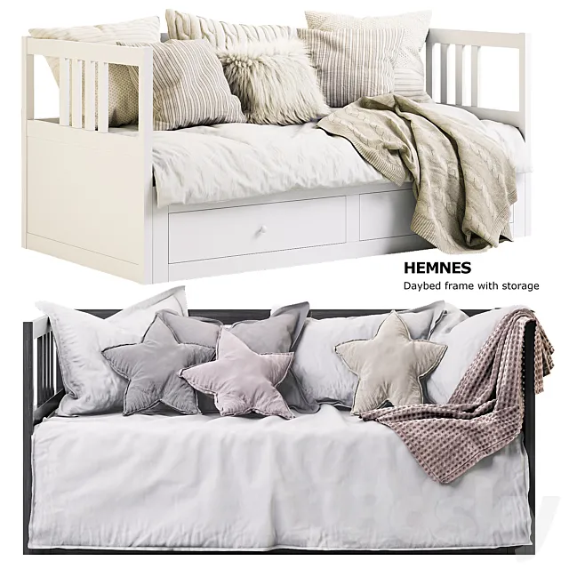 HEMNES Daybed IKEA _ HEMNES IKEA 3DModel