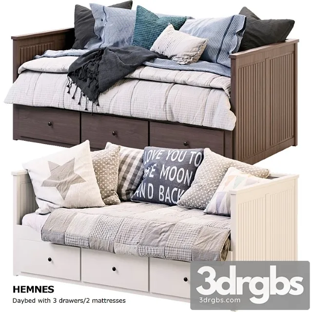 hemnes ikea 3D Model Free