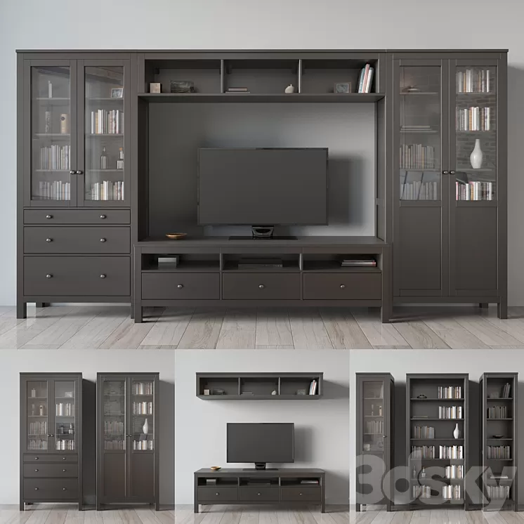 HEMNES TV storage combination 3D Model