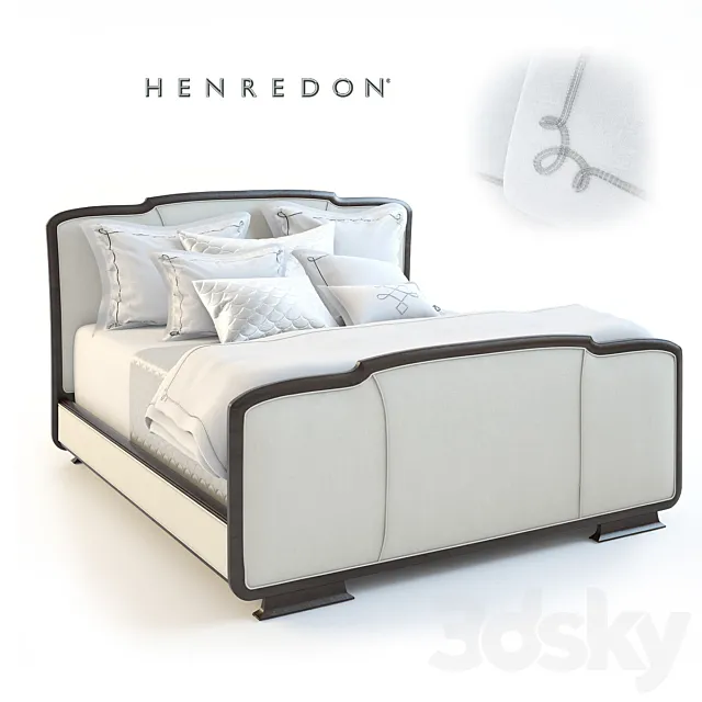 Henredon. Barbara Barry. "Reverie Bed" 3DModel