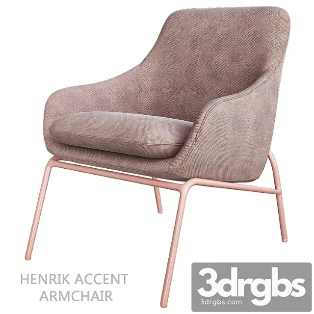 Henrik Accent Armchair 3D Model Free