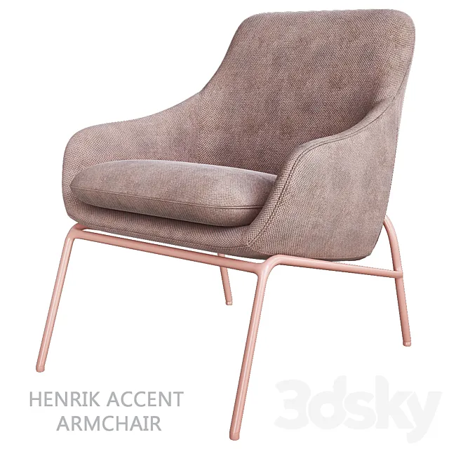 Henrik Accent Armchair 3D Model