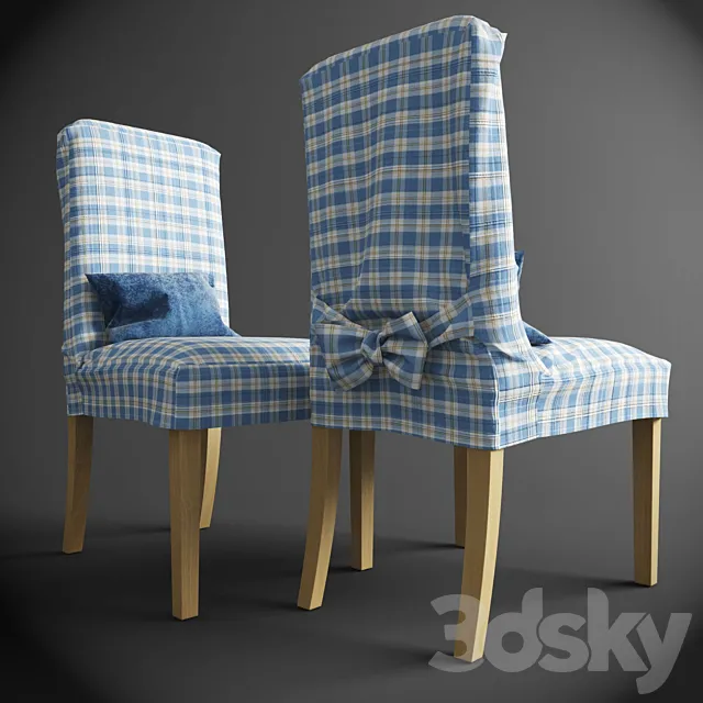 Henriksdal chair with removable covers IKEA 3DModel
