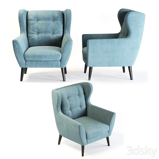 Henry armchair 3D Model