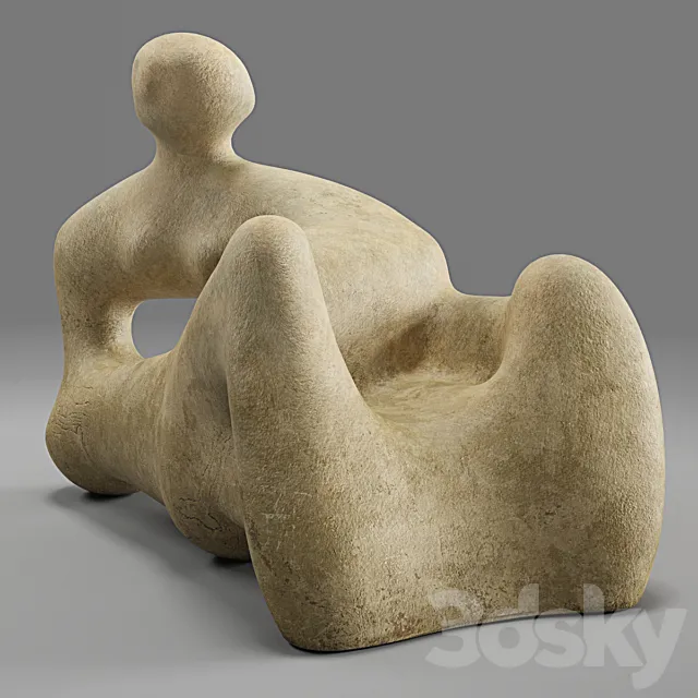 Henry Moore Recumbent Figure 3D Model