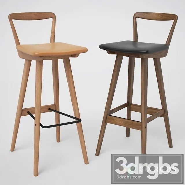 Henry Rosengren Hansen Bar Stool 3D Model Free