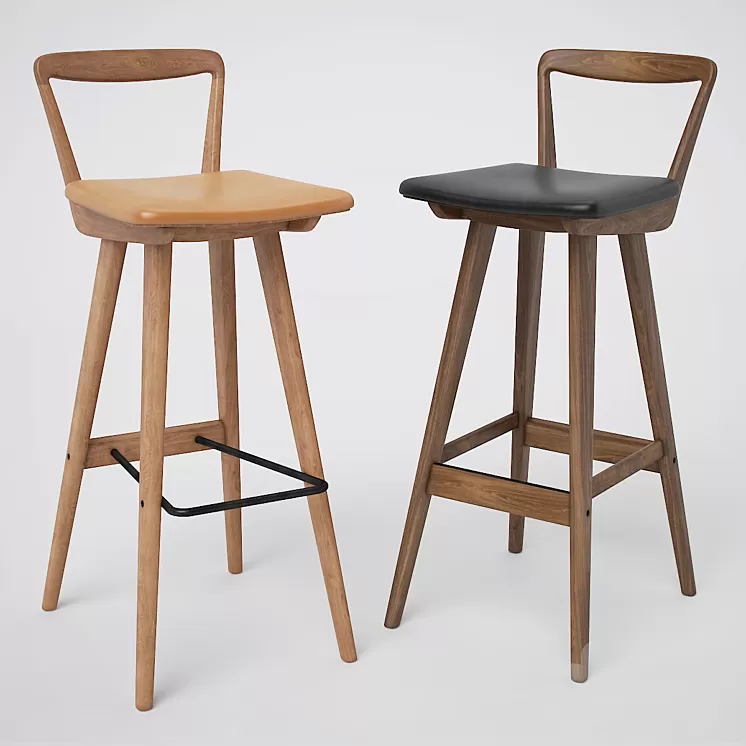 Henry Rosengren Hansen Bar Stools 3D Model