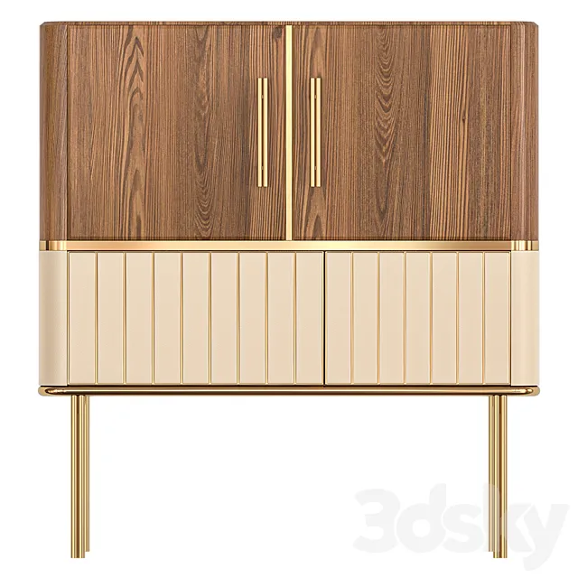 Hepburn cabinet with insides. 3DModel