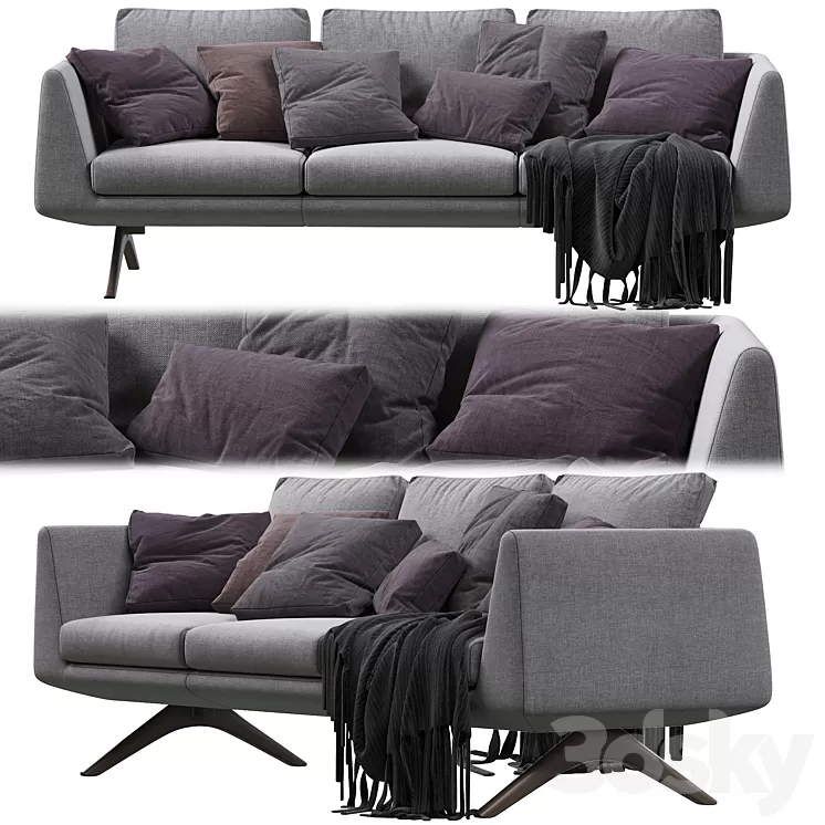 Hepburn De La Espada Sofa 3D Model