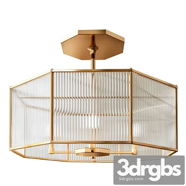 Hera octagon chandelier - arteriors 3D Model Free