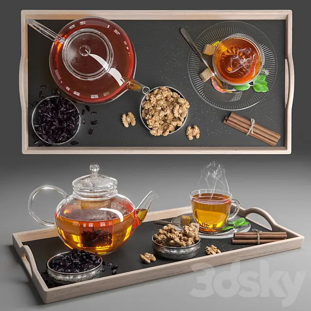 Herbal Tea Set 3DModel