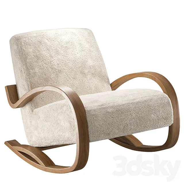 Herbin Rocking Chair by Anthropologie 3D Model