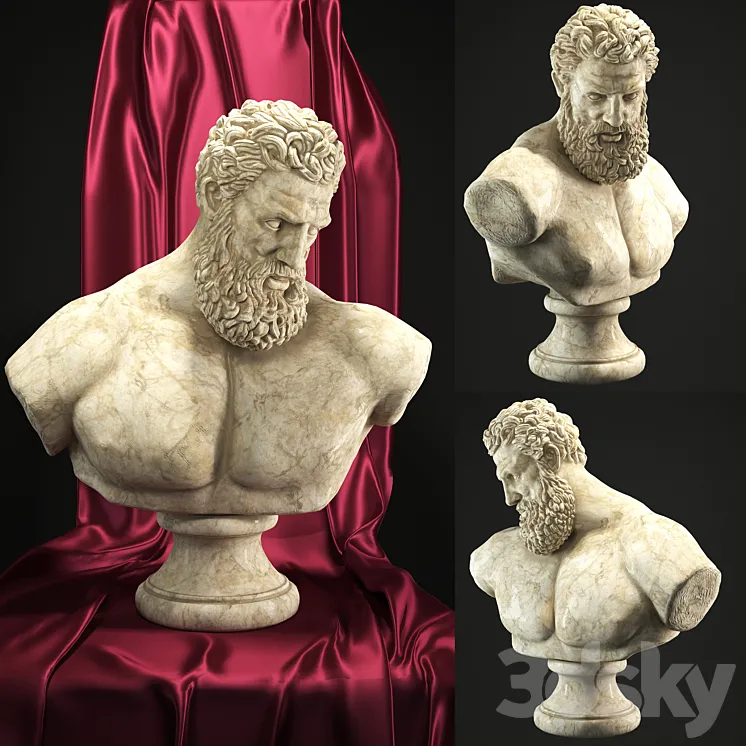 Hercules Bust 3D Model Free