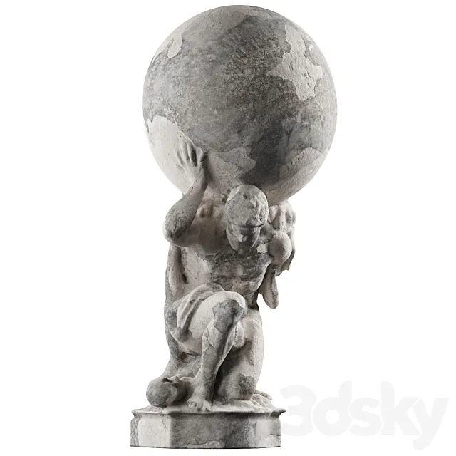 Hercules Holding Globe 3DModel