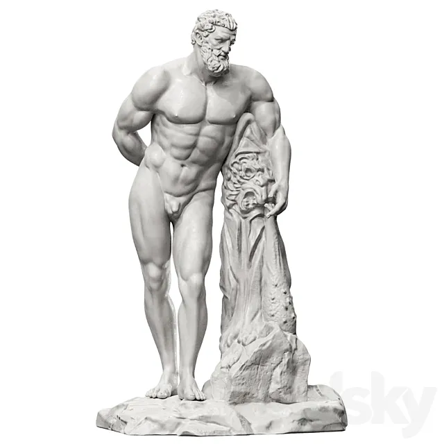 Hercules sculpture 3DModel
