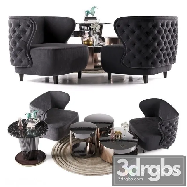 Heritage Annabelle Armchair 3D Model Free